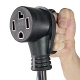 3-Prong to 4-Prong Dryer Cord Adapter with Ground Wire