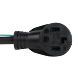 3-Prong to 4-Prong Dryer Cord Adapter with Ground Wire