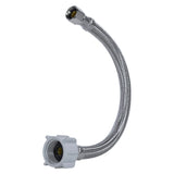 Braided Stainless Steel Toilet Supply Line, 3/8 In. FCM x 7/8 In. Female Ballcock, 20 In.